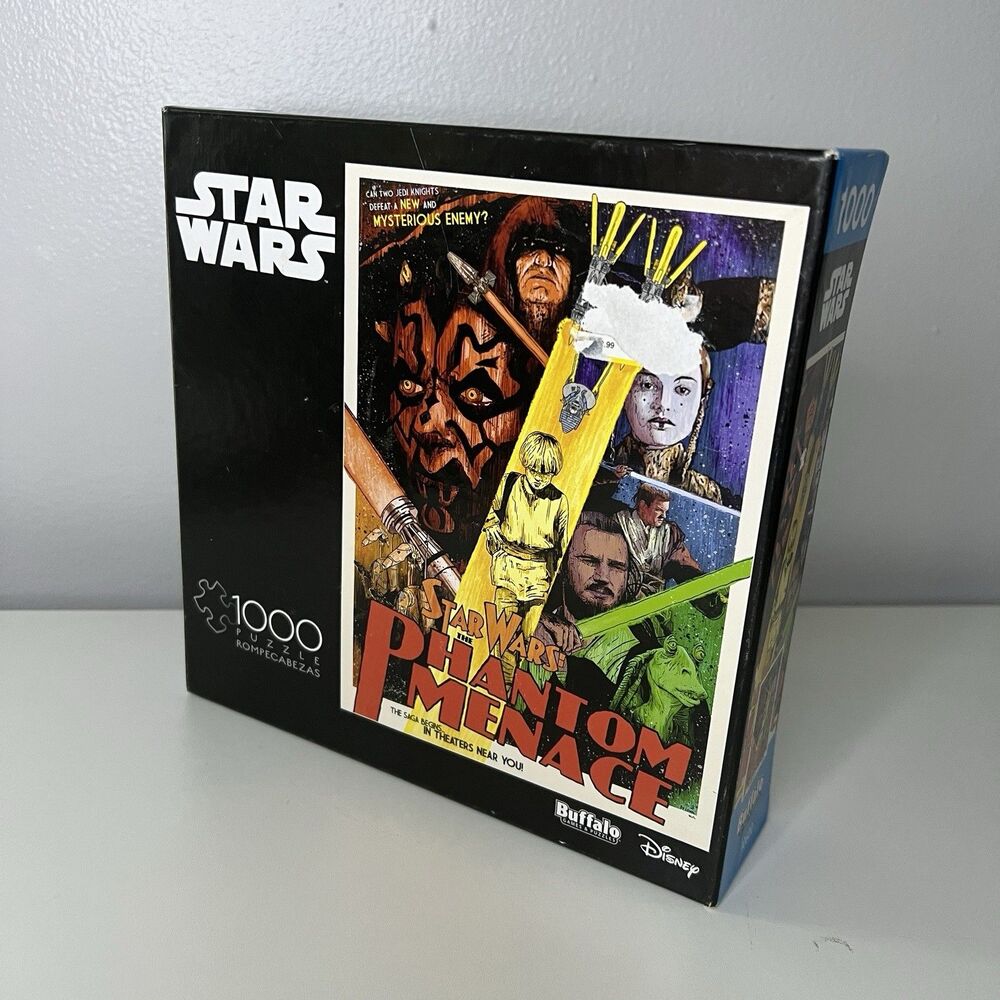 Buffalo Games Star Wars The Phantom Menace 1000 Piece Jigsaw Puzzle Cardboard